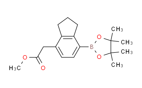 CAS No. 1423700-03-1, Methyl 2-(7-(4,4,5,5-tetramethyl-1,3,2-dioxaborolan-2-yl)-2,3-dihydro-1H-inden-4-yl)acetate