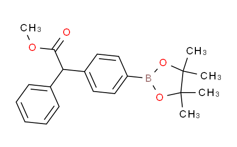 CAS No. 1423700-11-1, Methyl 2-phenyl-2-(4-(4,4,5,5-tetramethyl-1,3,2-dioxaborolan-2-yl)phenyl)acetate