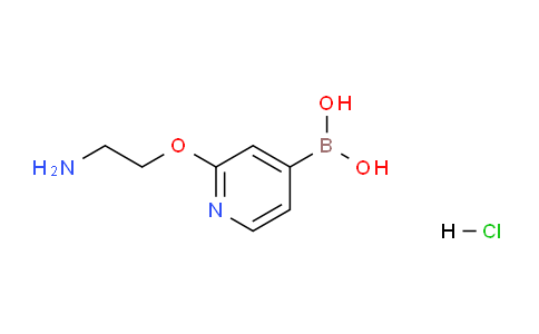 CAS No. 1425334-87-7, (2-(2-Aminoethoxy)pyridin-4-yl)boronic acid hydrochloride