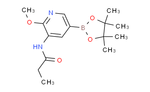 CAS No. 1425335-61-0, N-(2-Methoxy-5-(4,4,5,5-tetramethyl-1,3,2-dioxaborolan-2-yl)pyridin-3-yl)propionamide