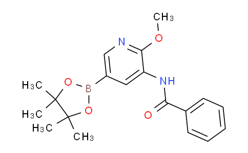 CAS No. 1425335-63-2, N-(2-Methoxy-5-(4,4,5,5-tetramethyl-1,3,2-dioxaborolan-2-yl)pyridin-3-yl)benzamide