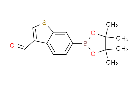 CAS No. 1426082-56-5, 6-(4,4,5,5-Tetramethyl-1,3,2-dioxaborolan-2-yl)benzo[b]thiophene-3-carbaldehyde