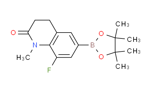 CAS No. 1427588-39-3, 8-Fluoro-1-methyl-6-(4,4,5,5-tetramethyl-1,3,2-dioxaborolan-2-yl)-3,4-dihydroquinolin-2(1H)-one