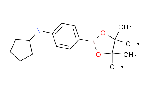CAS No. 1430474-31-9, N-Cyclopentyl-4-(4,4,5,5-tetramethyl-1,3,2-dioxaborolan-2-yl)aniline