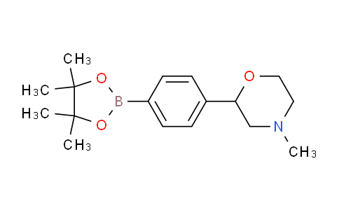 CAS No. 1430475-01-6, 4-Methyl-2-(4-(4,4,5,5-tetramethyl-1,3,2-dioxaborolan-2-yl)phenyl)morpholine