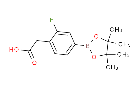 CAS No. 1431546-20-1, [2-fluoro-4-(tetramethyl-1,3,2-dioxaborolan-2-yl)phenyl]acetic acid