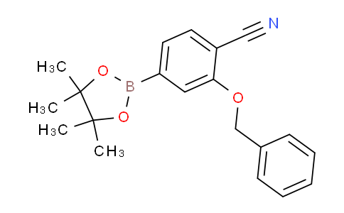 CAS No. 1448894-65-2, 2-(Benzyloxy)-4-(tetramethyl-1,3,2-dioxaborolan-2-yl)benzonitrile