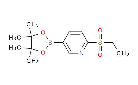 CAS No. 1449010-00-7, 2-(Ethylsulfonyl)-5-(4,4,5,5-tetramethyl-1,3,2-dioxaborolan-2-yl)pyridine