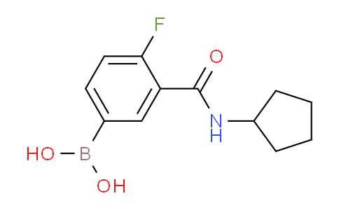 CAS No. 1449132-66-4, (3-(cyclopentylcarbamoyl)-4-fluorophenyl)boronic acid