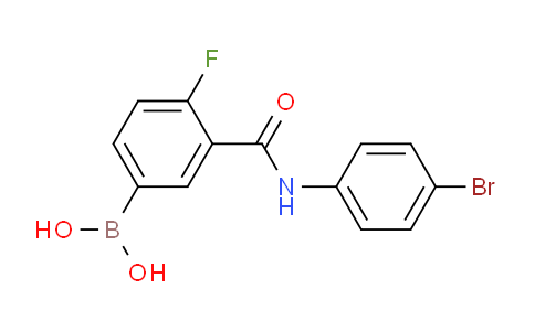 CAS No. 1449144-47-1, (3-((4-Bromophenyl)carbamoyl)-4-fluorophenyl)boronic acid