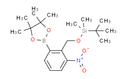 CAS No. 1452556-16-9, tert-Butyldimethyl((2-nitro-6-(4,4,5,5-tetramethyl-1,3,2-dioxaborolan-2-yl)benzyl)oxy)silane