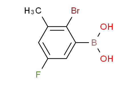 CAS No. 1452573-80-6, (2-Bromo-5-fluoro-3-methylphenyl)boronic acid