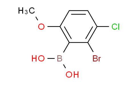 CAS No. 1452575-89-1, (2-Bromo-3-chloro-6-methoxyphenyl)boronic acid