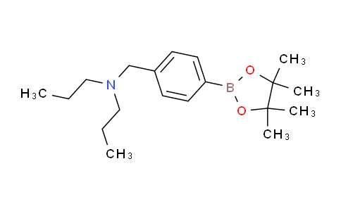 CAS No. 1454653-64-5, N-Propyl-N-(4-(4,4,5,5-tetramethyl-1,3,2-dioxaborolan-2-yl)benzyl)propan-1-amine