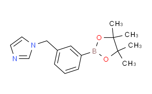 CAS No. 1486485-39-5, 1-{[3-(Tetramethyl-1,3,2-dioxaborolan-2-yl)phenyl]methyl}-1H-imidazole