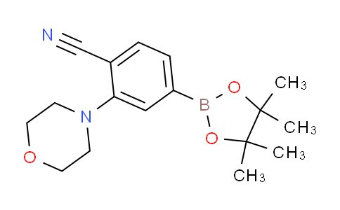 CAS No. 1488411-05-7, 2-Morpholino-4-(4,4,5,5-tetramethyl-1,3,2-dioxaborolan-2-yl)benzonitrile