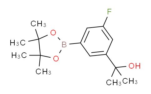 CAS No. 1492882-59-3, 2-(3-Fluoro-5-(4,4,5,5-tetramethyl-1,3,2-dioxaborolan-2-yl)phenyl)propan-2-ol