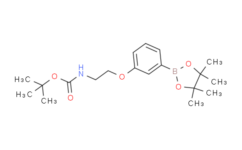 CAS No. 1505516-19-7, tert-Butyl (2-(3-(4,4,5,5-tetramethyl-1,3,2-dioxaborolan-2-yl)phenoxy)ethyl)carbamate
