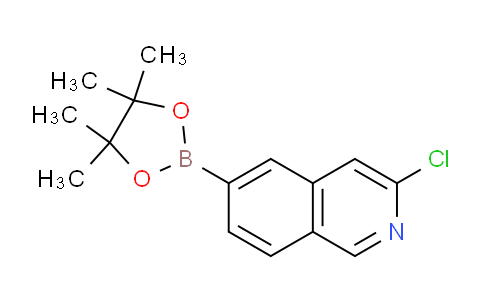 CAS No. 1509899-50-6, 3-Chloro-6-(4,4,5,5-tetramethyl-1,3,2-dioxaborolan-2-yl)isoquinoline