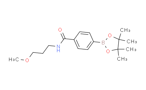 CAS No. 1509932-25-5, N-(3-Methoxypropyl)-4-(tetramethyl-1,3,2-dioxaborolan-2-yl)benzamide
