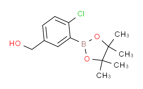CAS No. 1544673-40-6, (4-Chloro-3-(4,4,5,5-tetramethyl-1,3,2-dioxaborolan-2-yl)phenyl)methanol