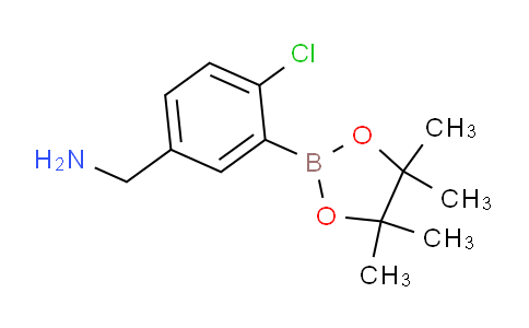 CAS No. 1544673-71-3, (4-Chloro-3-(4,4,5,5-tetramethyl-1,3,2-dioxaborolan-2-yl)phenyl)methanamine