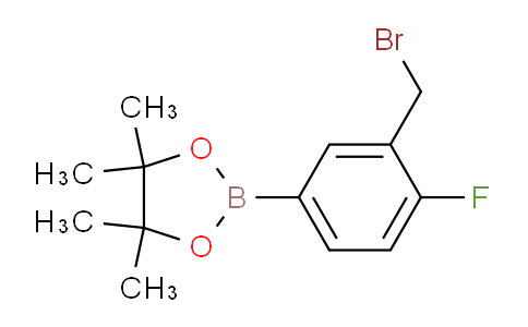 CAS No. 1544739-25-4, 2-(3-(Bromomethyl)-4-fluorophenyl)-4,4,5,5-tetramethyl-1,3,2-dioxaborolane