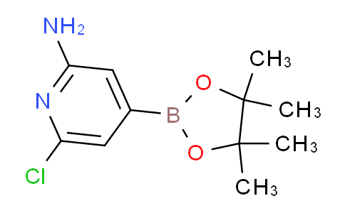 CAS No. 1558927-43-7, 6-Chloro-4-(4,4,5,5-tetramethyl-1,3,2-dioxaborolan-2-yl)pyridin-2-amine