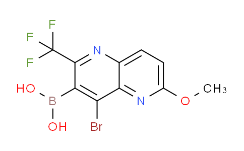 CAS No. 1565779-85-2, (4-Bromo-6-methoxy-2-(trifluoromethyl)-1,5-naphthyridin-3-yl)boronic acid