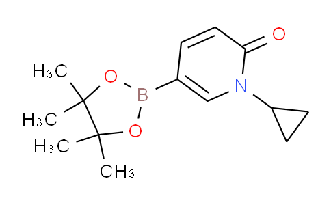 CAS No. 1596367-55-3, 1-Cyclopropyl-5-(4,4,5,5-tetramethyl-1,3,2-dioxaborolan-2-yl)pyridin-2(1H)-one