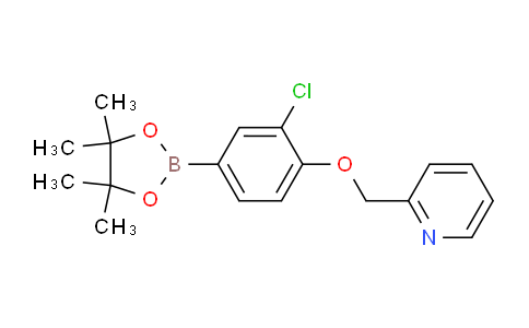 CAS No. 1597563-67-1, 2-((2-Chloro-4-(4,4,5,5-tetramethyl-1,3,2-dioxaborolan-2-yl)phenoxy)methyl)pyridine
