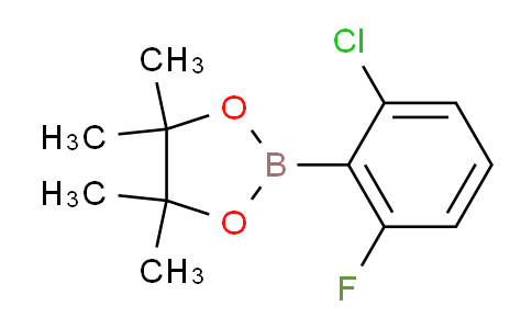 CAS No. 1599432-38-8, 2-(2-Chloro-6-fluorophenyl)-4,4,5,5-tetramethyl-1,3,2-dioxaborolane
