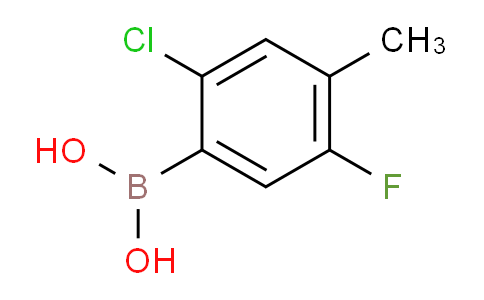 CAS No. 1612184-35-6, 2-Chloro-5-fluoro-4-methylphenylboronic acid
