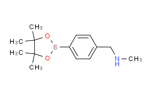 CAS No. 1613259-71-4, N-Methyl-1-(4-(4,4,5,5-tetramethyl-1,3,2-dioxaborolan-2-yl)phenyl)methanamine
