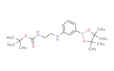 CAS No. 1627580-07-7, tert-Butyl (2-((3-(4,4,5,5-tetramethyl-1,3,2-dioxaborolan-2-yl)phenyl)amino)ethyl)carbamate
