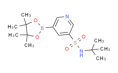 CAS No. 1627905-88-7, N-(tert-Butyl)-5-(4,4,5,5-tetramethyl-1,3,2-dioxaborolan-2-yl)pyridine-3-sulfonamide