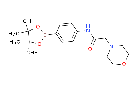 CAS No. 1628017-79-7, 2-morpholino-N-(4-(4,4,5,5-tetramethyl-1,3,2-dioxaborolan-2-yl)phenyl)acetamide