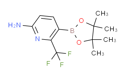 CAS No. 1628185-65-8, 5-(4,4,5,5-Tetramethyl-1,3,2-dioxaborolan-2-yl)-6-(trifluoromethyl)pyridin-2-amine