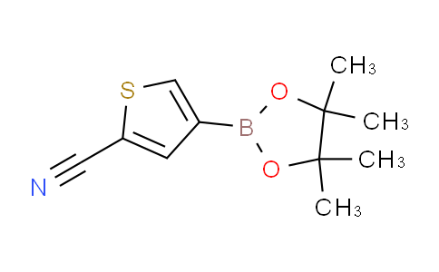 CAS No. 1642844-61-8, 4-(4,4,5,5-Tetramethyl-1,3,2-dioxaborolan-2-yl)thiophene-2-carbonitrile