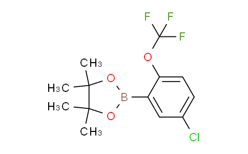 CAS No. 1643467-83-7, 2-(5-Chloro-2-(trifluoromethoxy)phenyl)-4,4,5,5-tetramethyl-1,3,2-dioxaborolane