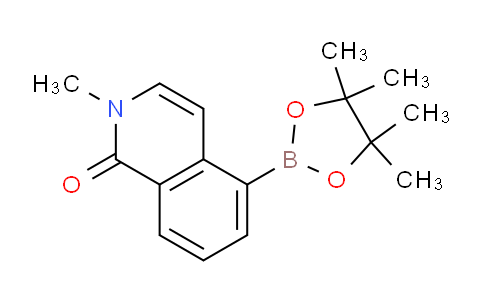 CAS No. 1655495-97-8, 2-Methyl-5-(4,4,5,5-tetramethyl-1,3,2-dioxaborolan-2-yl)isoquinolin-1(2H)-one