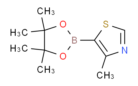 CAS No. 1662682-33-8, 4-Methyl-5-(4,4,5,5-tetramethyl-1,3,2-dioxaborolan-2-yl)thiazole