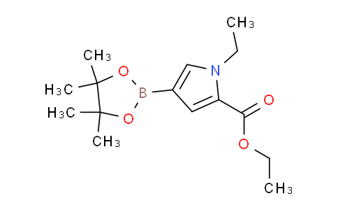 CAS No. 1669415-62-6, Ethyl 1-ethyl-4-(4,4,5,5-tetramethyl-1,3,2-dioxaborolan-2-yl)-1H-pyrrole-2-carboxylate
