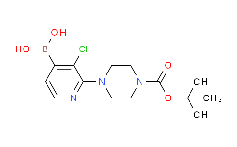 CAS No. 1704063-46-6, (2-(4-(tert-butoxycarbonyl)piperazin-1-yl)-3-chloropyridin-4-yl)boronic acid