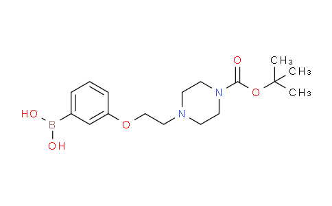 CAS No. 1704063-53-5, (3-(2-(4-(tert-butoxycarbonyl)piperazin-1-yl)ethoxy)phenyl)boronic acid