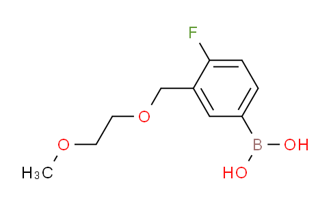 CAS No. 1704063-97-7, (4-fluoro-3-((2-methoxyethoxy)methyl)phenyl)boronic acid