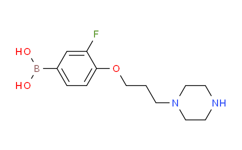 CAS No. 1704064-06-1, (3-fluoro-4-(3-(piperazin-1-yl)propoxy)phenyl)boronic acid