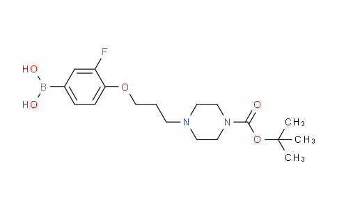 CAS No. 1704064-07-2, (4-(3-(4-(tert-butoxycarbonyl)piperazin-1-yl)propoxy)-3-fluorophenyl)boronic acid