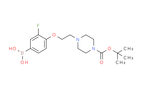 CAS No. 1704064-14-1, (4-(2-(4-(tert-butoxycarbonyl)piperazin-1-yl)ethoxy)-3-fluorophenyl)boronic acid