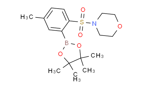CAS No. 1704065-38-2, 4-((4-methyl-2-(4,4,5,5-tetramethyl-1,3,2-dioxaborolan-2-yl)phenyl)sulfonyl)morpholine